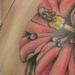 Tattoos - hibiscus flower illustration with water drops - 73338